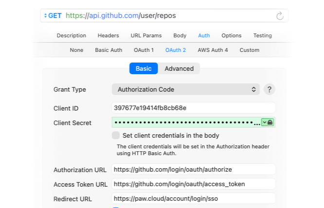 OAuth 2 Authentication with RapidAPI for Mac