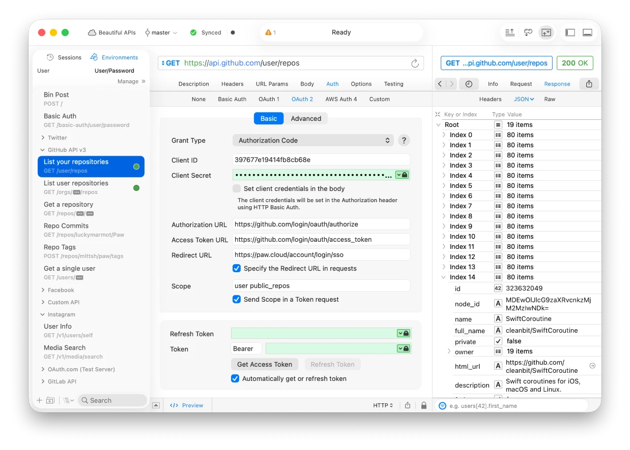 A full-featured visual HTTP client